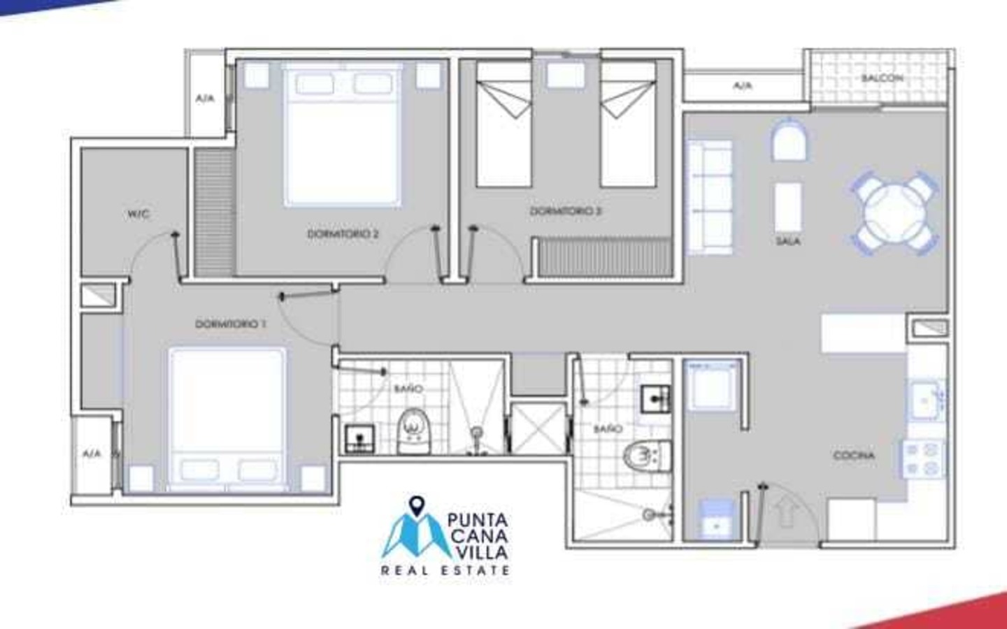 Id-2019 Three Bedroom Condo For Sale In Bavaro Punta Cana - Image 5