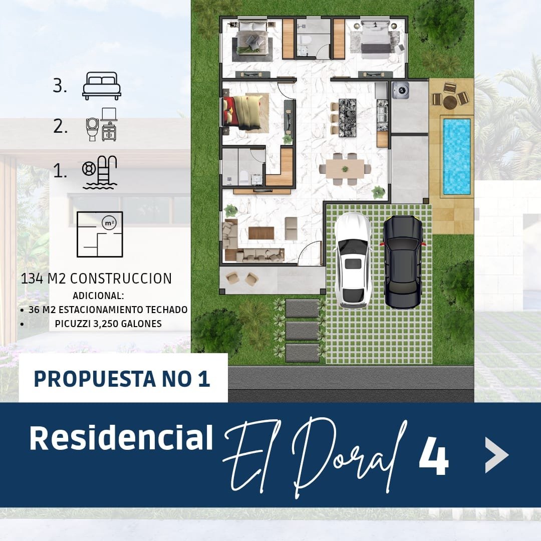 1565- CASAS EN EL DORAL 4, MUÑOZ, PTO. PTA. - Image 2